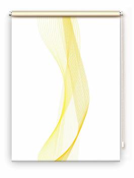 Rollo Stream two yellow, Rollo, Motivrollo, Rollo mit Druck, Fotorollo, bedrucktes Rollo, Fensterrollo,verdunkelndes Rollo, Sonnenschutz Rollo
